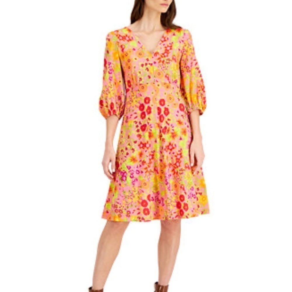 Weekend Max Mara Kirie Jersey dress women’s XL extra large flowers